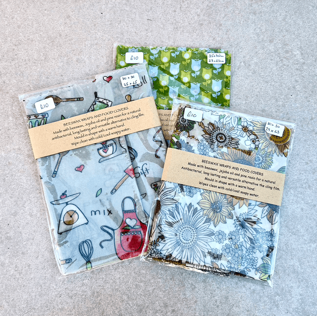 Beeswax wraps - pack of 2 (lucky dip) 