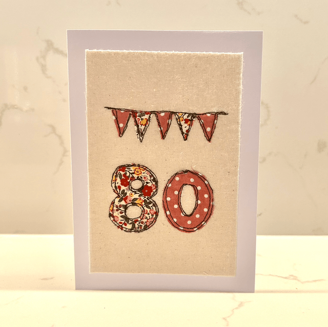 Free motion embroidery with appliqué special year (pinks) 