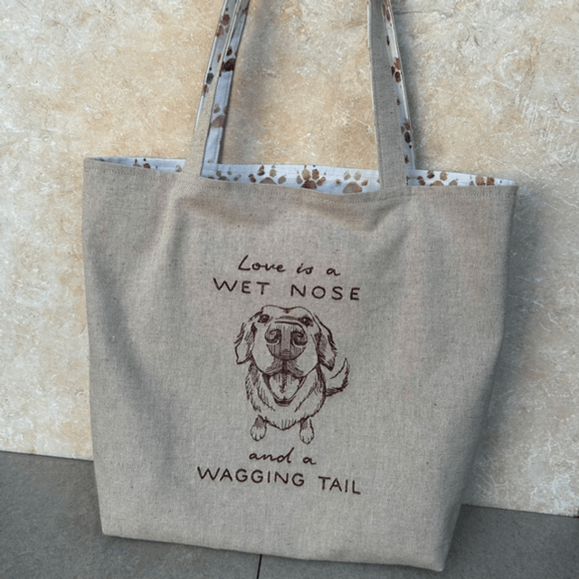 Dog lovers reversible tote bag - limited editions