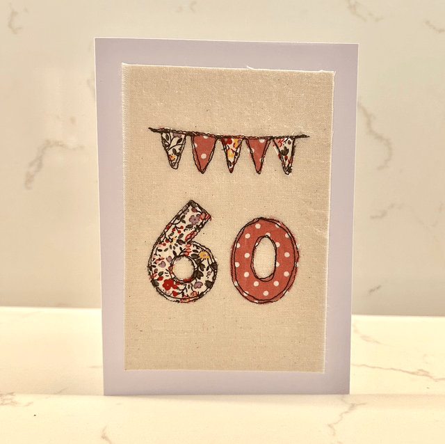 Free motion embroidery with appliqué special year (pinks) 