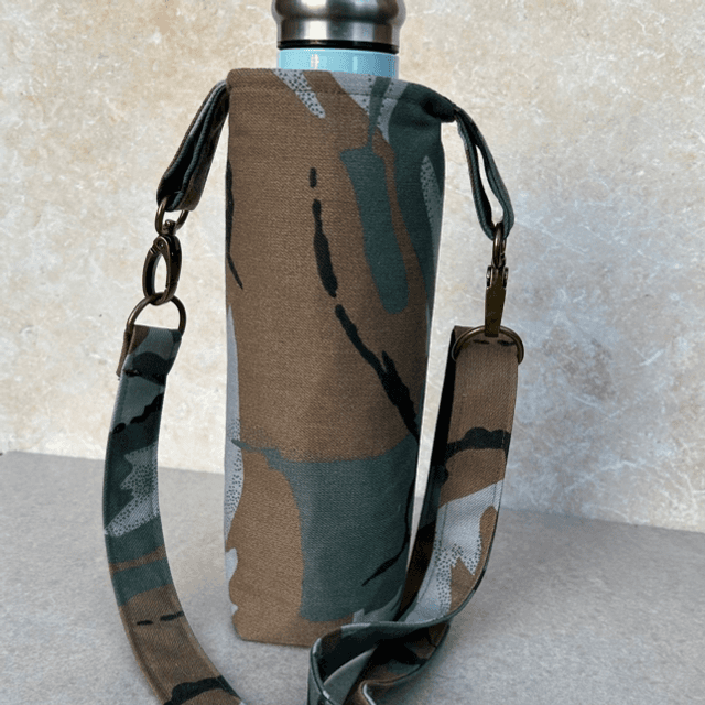 Reusable bottle bag - camouflage 